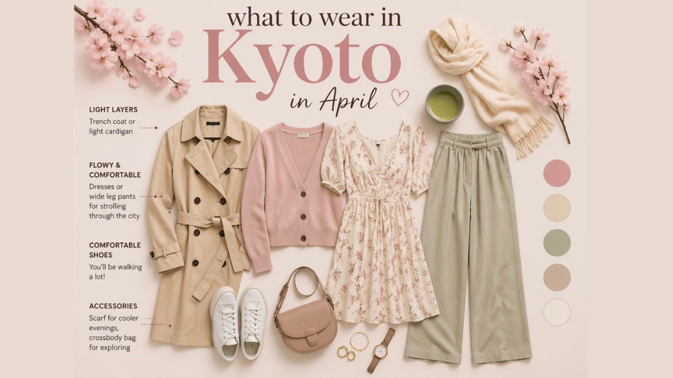 Spring outfit inspiration for Kyoto travel