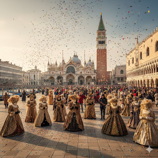 St Mark's Square during Carnival